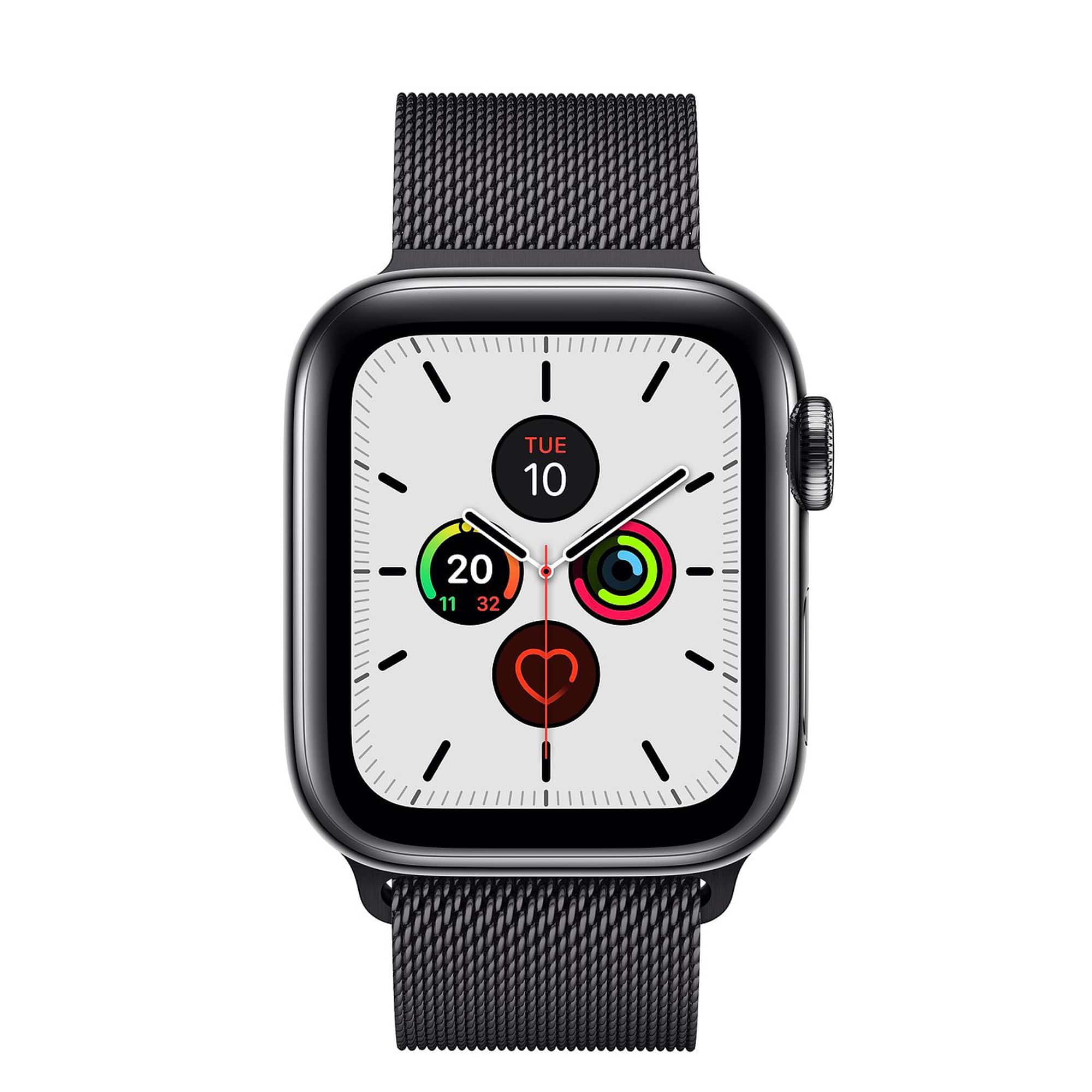 apple watch 4 space black milanese loop