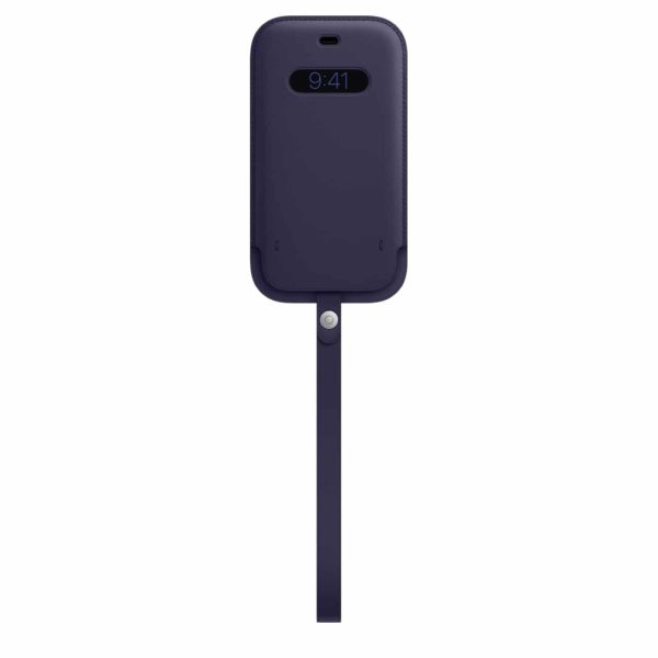 iphone 12 12 pro leather case with magsafe deep violet