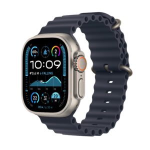 Apple Watch Ultra 2 GPS + Cellular Natural Titanium Case with Navy Ocean Band