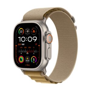 Apple Watch Ultra 2 GPS + Cellular Natural Titanium Case with Tan Alpine Loop